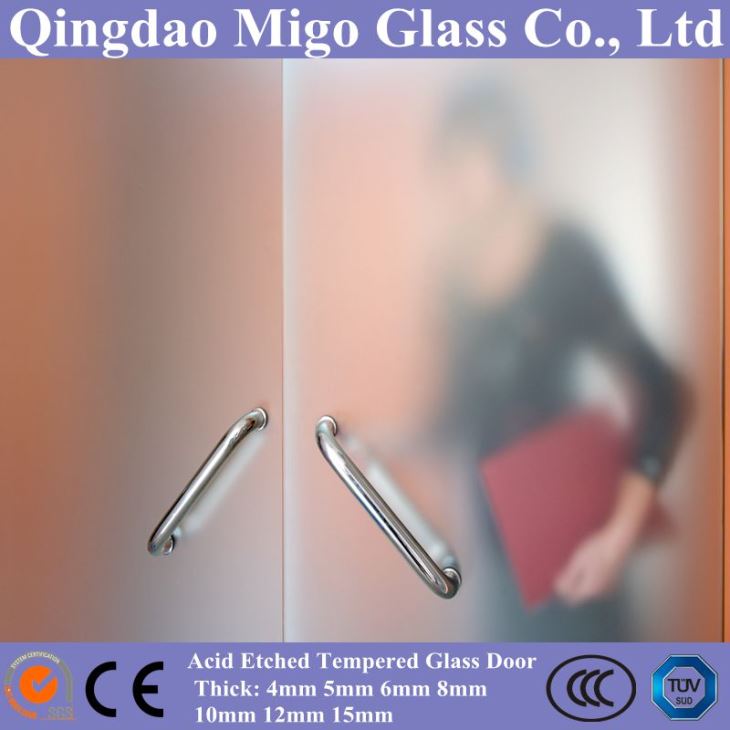 Vidrio grabado al ácido de 12 mm