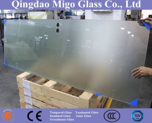 Vidrio de ducha templado esmerilado