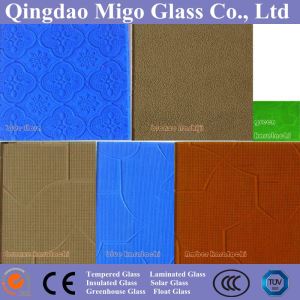 Vidrio estampado tintado con CE SGS