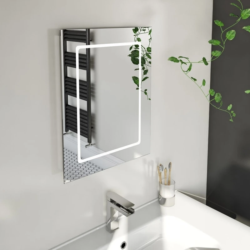 Rectangle LED mirror