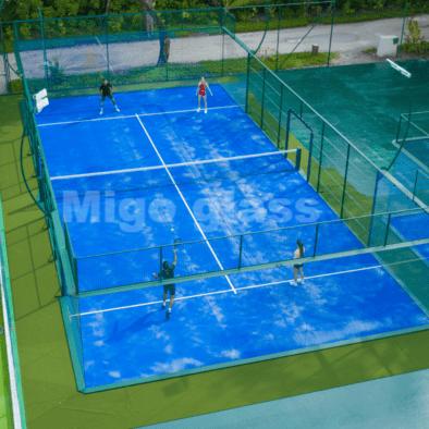 Vidrio de alta calidad para canchas de padel