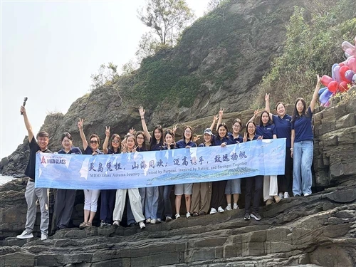 Día de formación de equipos de MIGO GLASS en la isla Lingshan