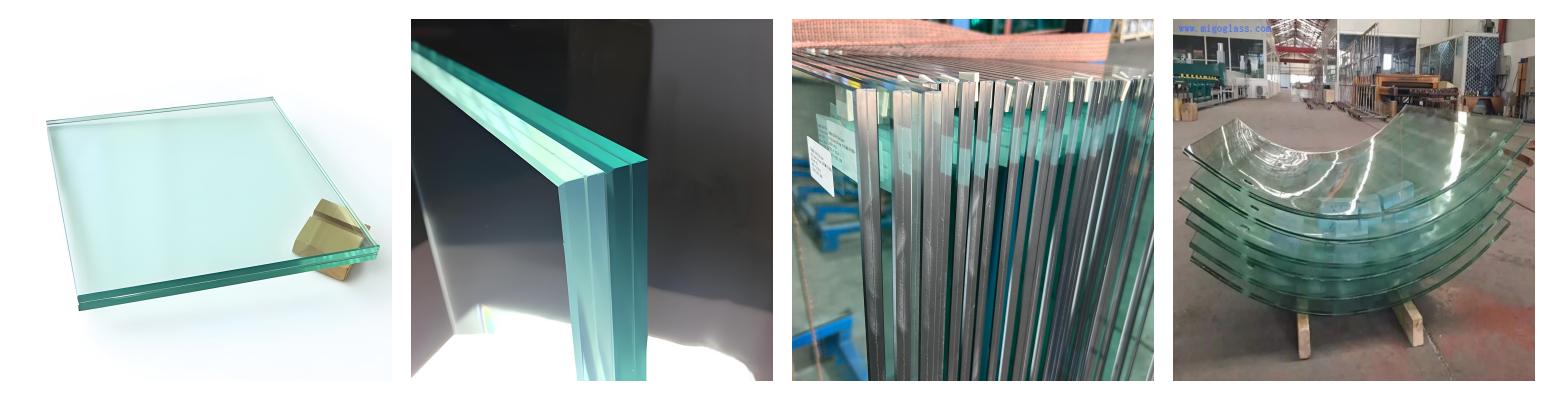 Laminated glass for fence and railing Laminated glass for fence and railing