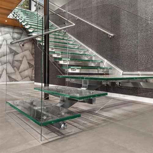 Bastillas de vidrio para escaleras