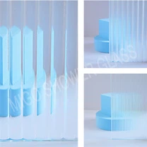 Vidrio estampado con baja plancha