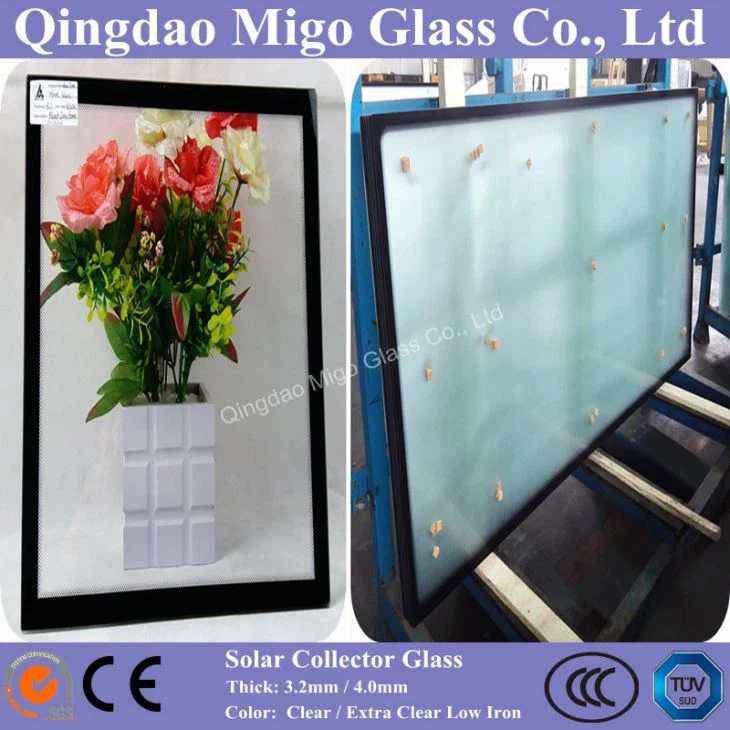 float or patterned solar glass panels