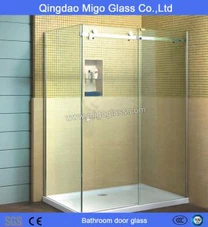 Vidrio de la puerta del baño