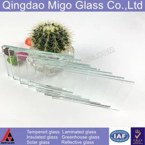 3.2mm templado Ultra clear Flotador Vidrio Solar