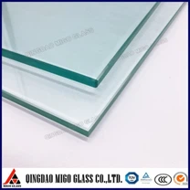 Vidrio flotado transparente para la construcción