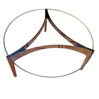 Tablero de mesa redondo de vidrio transparente