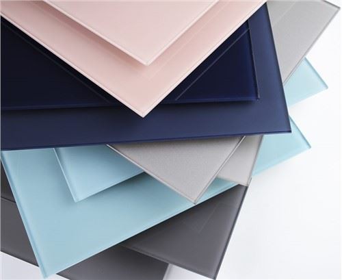 Placa para salpicaduras de vidrio pintado posterior