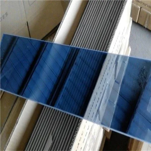 Hoja de cristal de la lumbrera