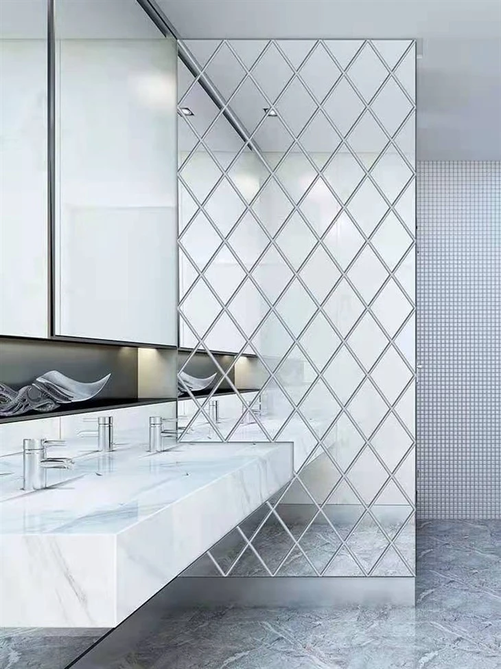 Acid Etched Decorative Mirror