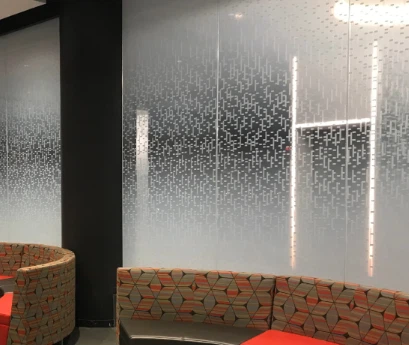Frosted Decorative Acid Patterned Glass