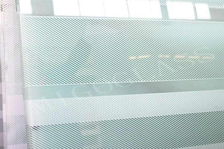 silk screen printed glass doors