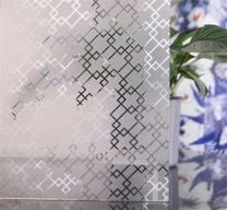 Vidrio estampado ácido decorativo esmerilado